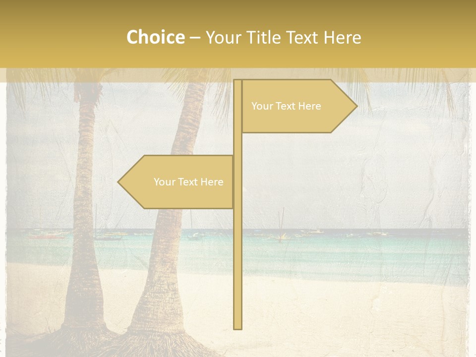 Ocean Water Grunge PowerPoint Template