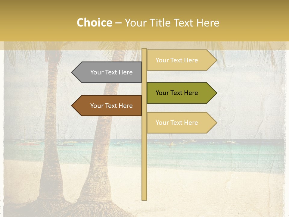 Ocean Water Grunge PowerPoint Template