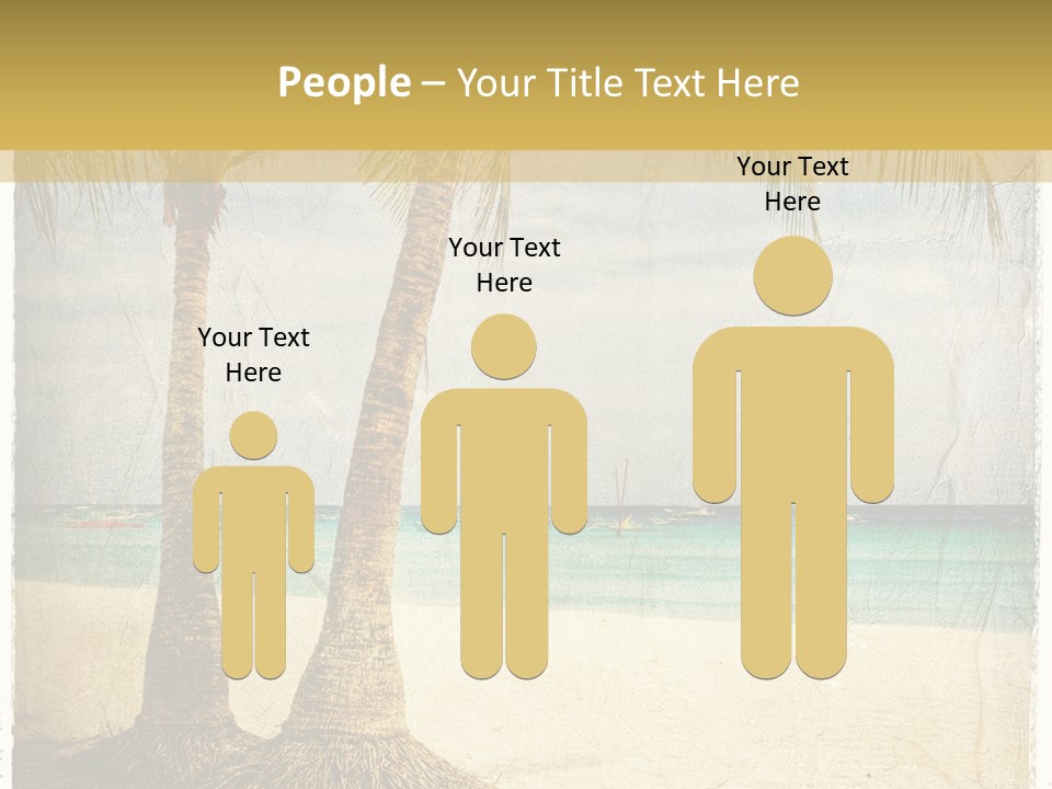 Ocean Water Grunge PowerPoint Template