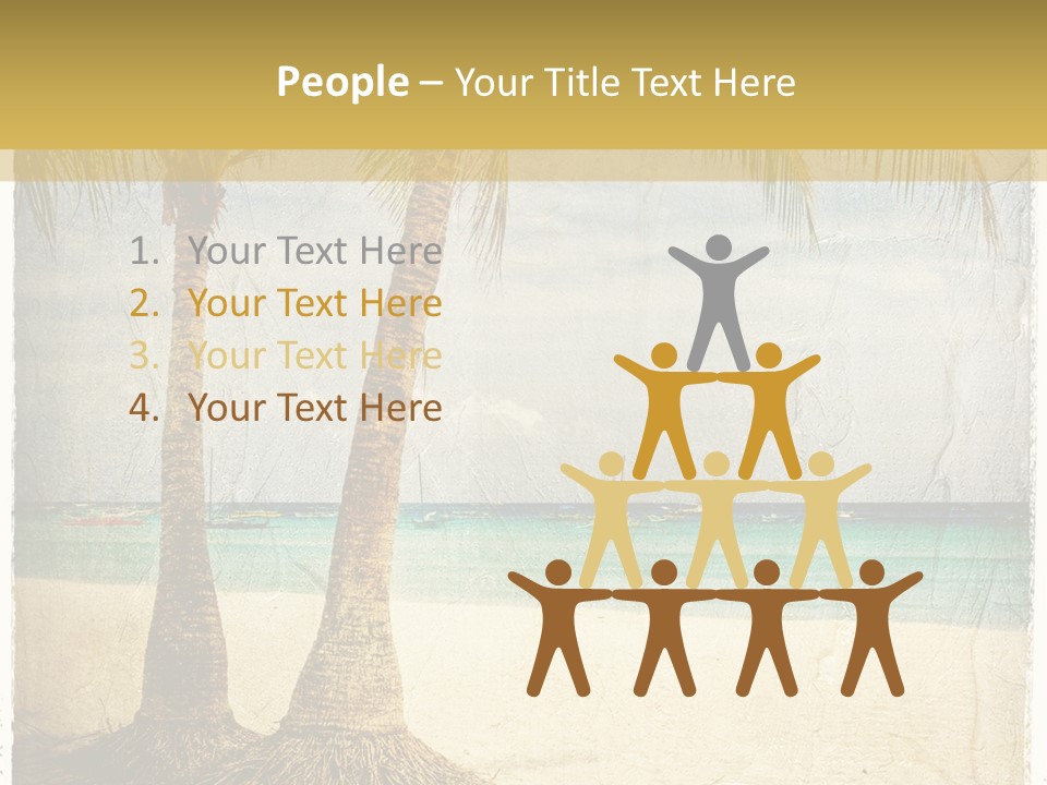 Ocean Water Grunge PowerPoint Template