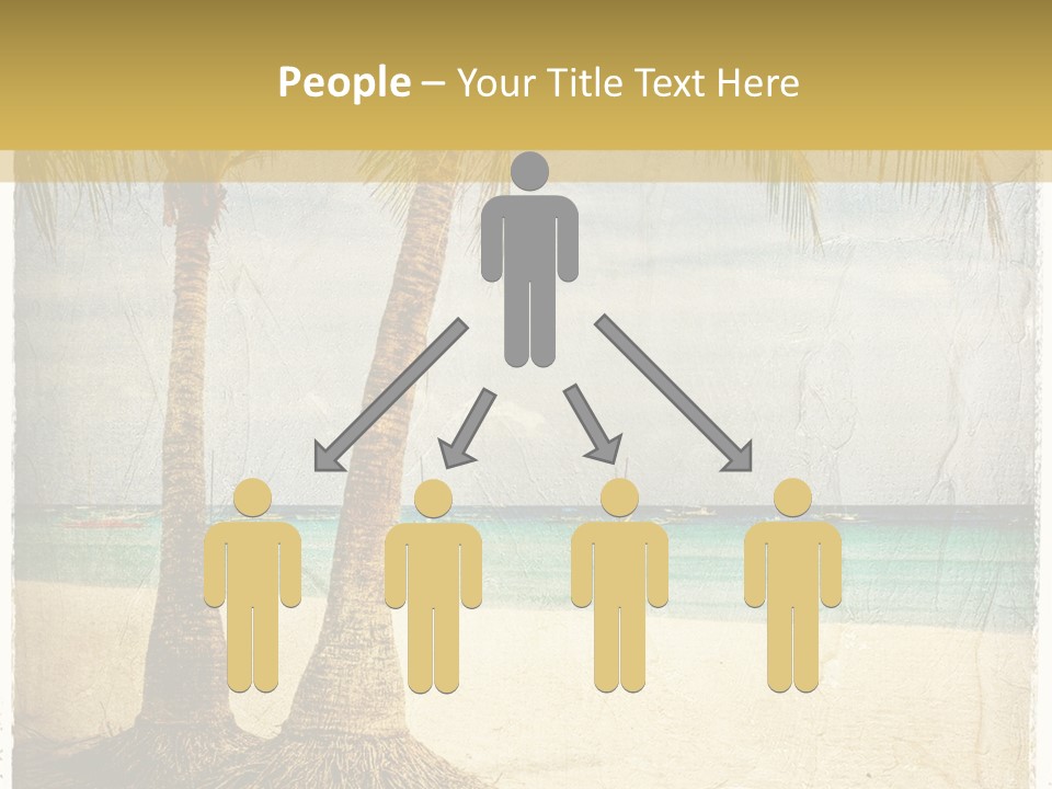 Ocean Water Grunge PowerPoint Template