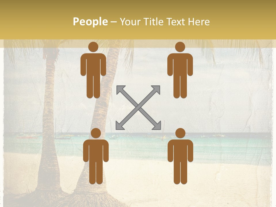 Ocean Water Grunge PowerPoint Template