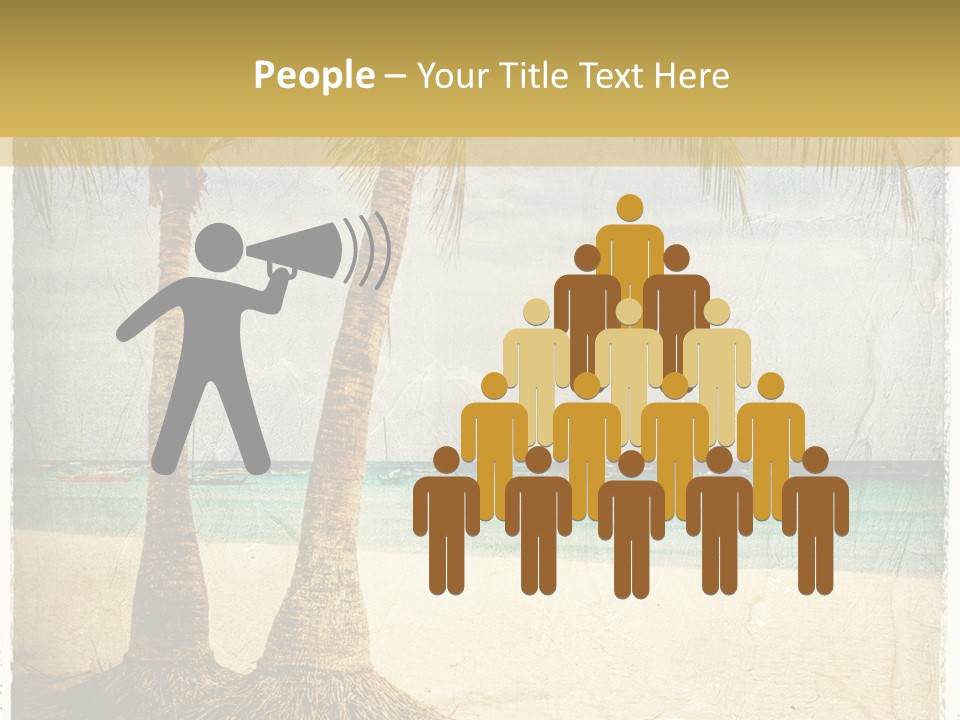 Ocean Water Grunge PowerPoint Template