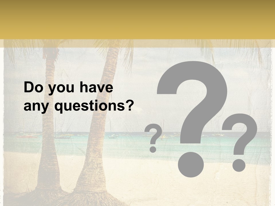 Ocean Water Grunge PowerPoint Template