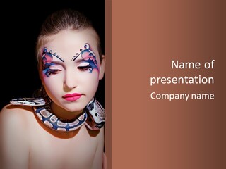 Portrait Expression Snake PowerPoint Template