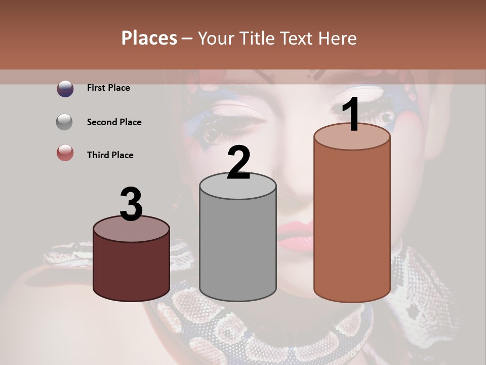 Portrait Expression Snake PowerPoint Template