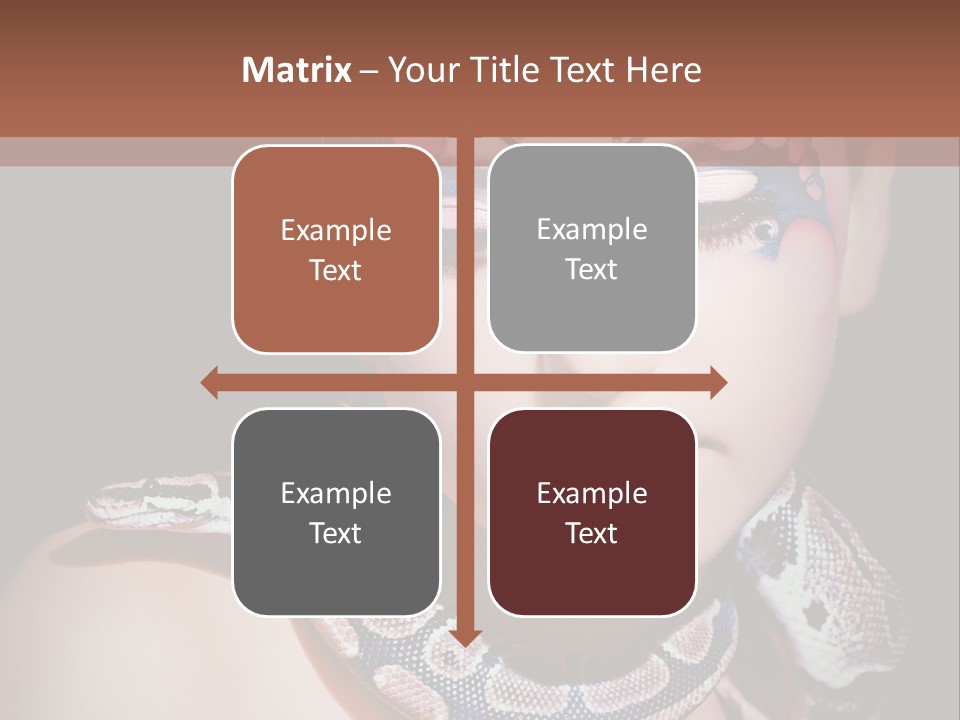 Portrait Expression Snake PowerPoint Template