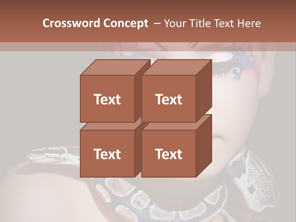 Portrait Expression Snake PowerPoint Template