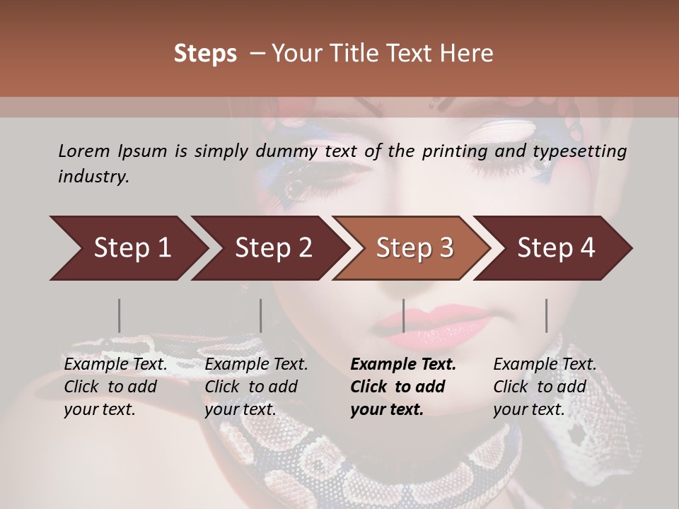 Portrait Expression Snake PowerPoint Template