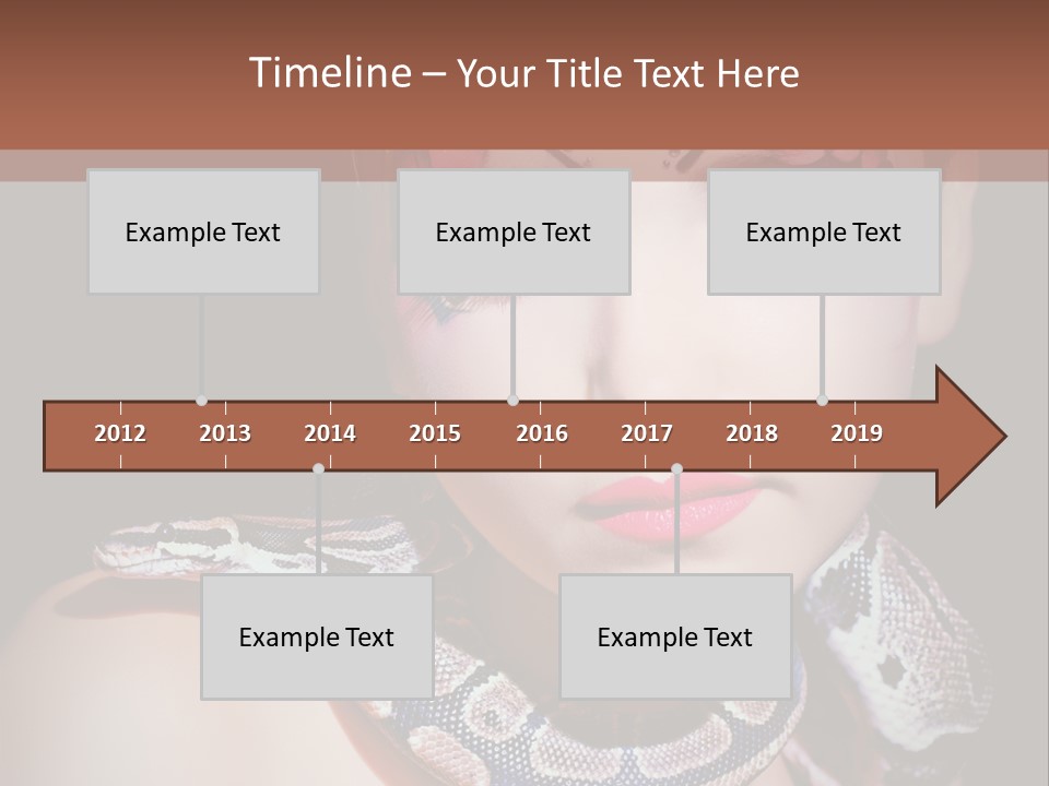 Portrait Expression Snake PowerPoint Template