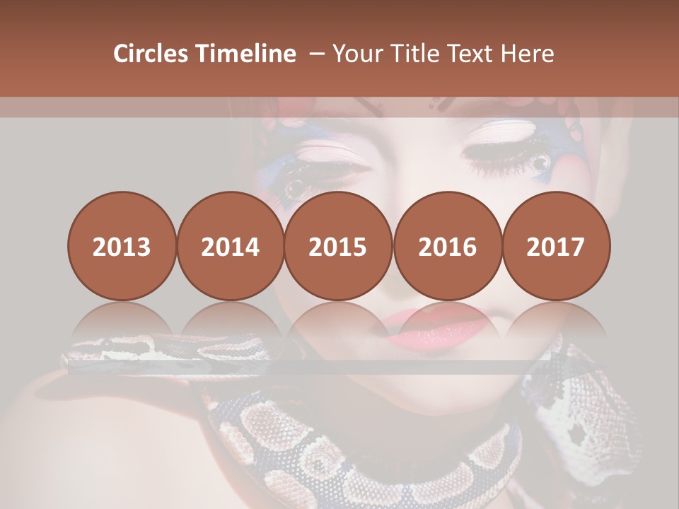 Portrait Expression Snake PowerPoint Template