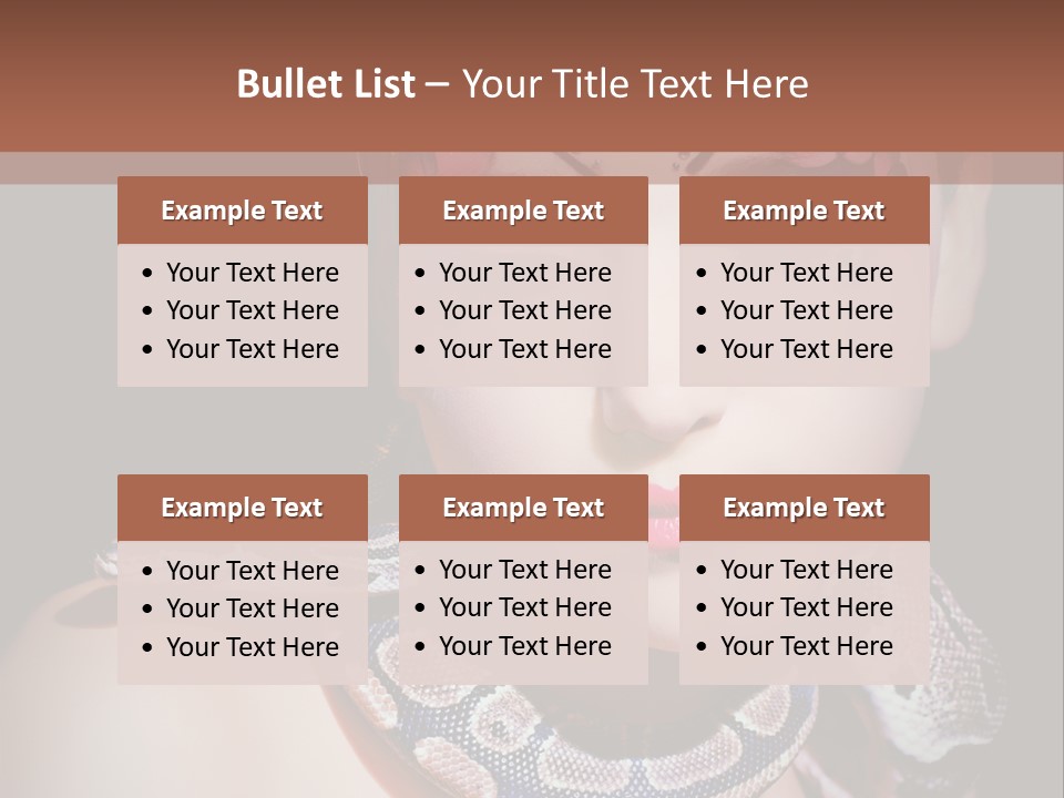 Portrait Expression Snake PowerPoint Template