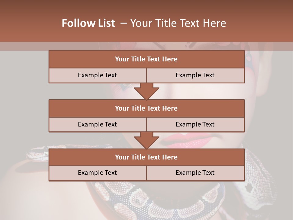 Portrait Expression Snake PowerPoint Template