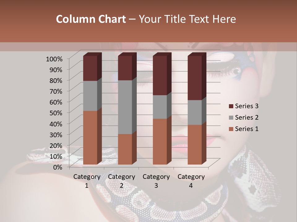 Portrait Expression Snake PowerPoint Template
