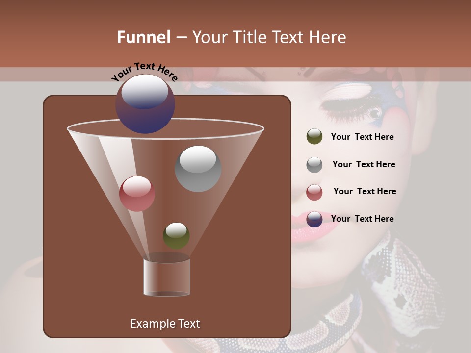 Portrait Expression Snake PowerPoint Template