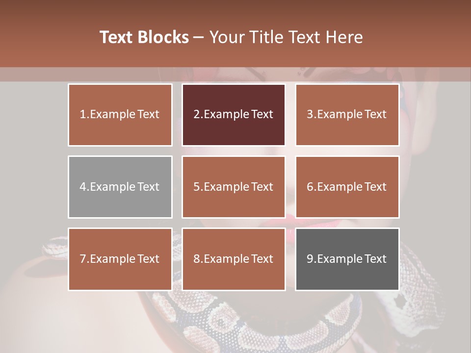 Portrait Expression Snake PowerPoint Template