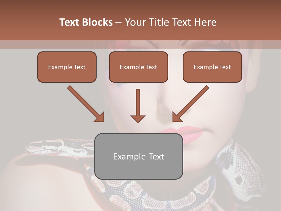 Portrait Expression Snake PowerPoint Template