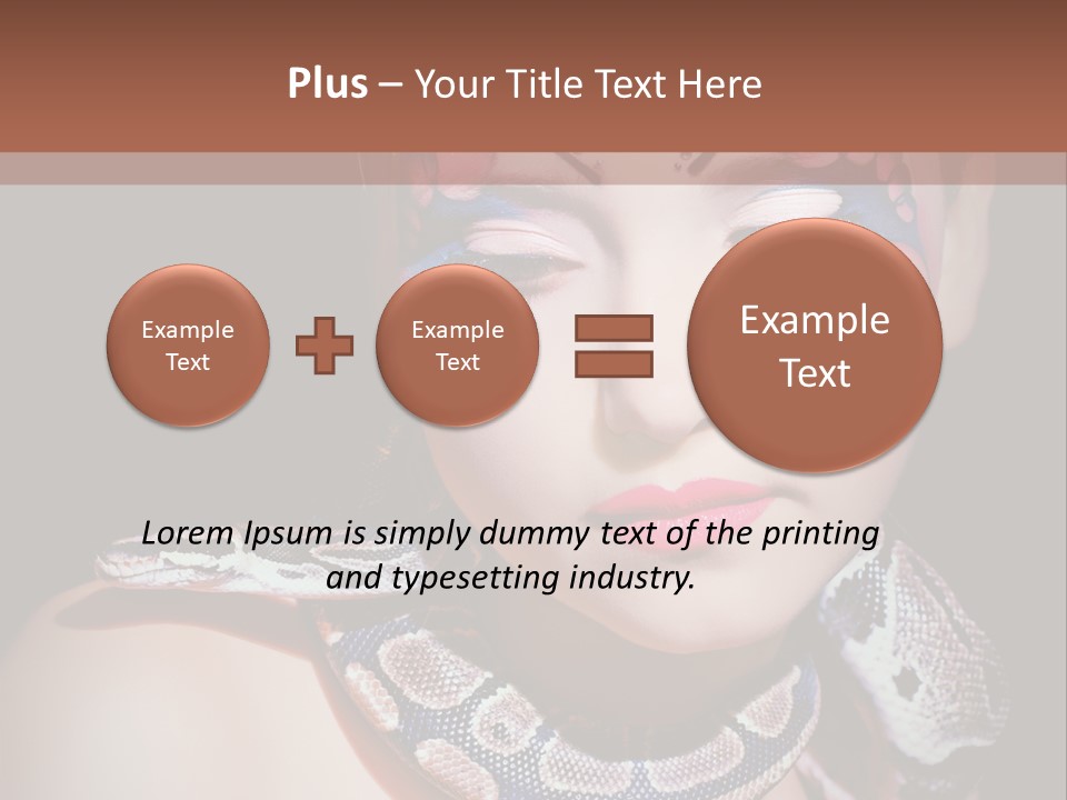 Portrait Expression Snake PowerPoint Template