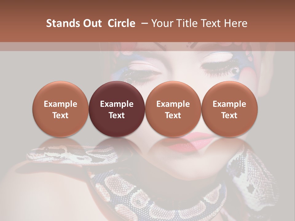 Portrait Expression Snake PowerPoint Template