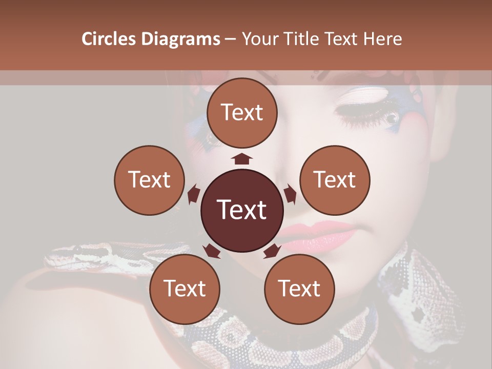 Portrait Expression Snake PowerPoint Template