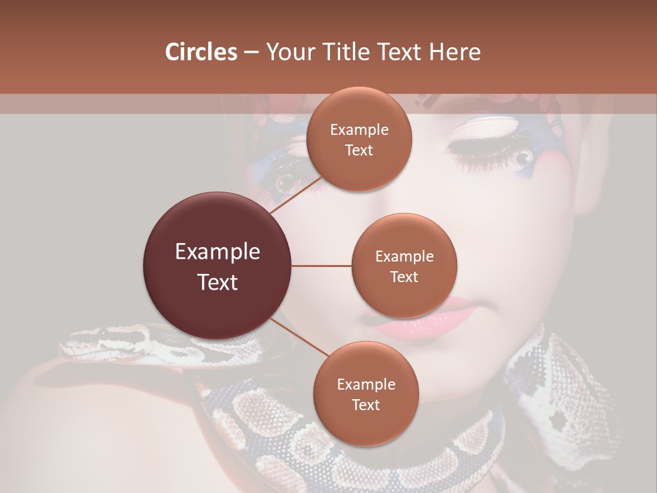 Portrait Expression Snake PowerPoint Template