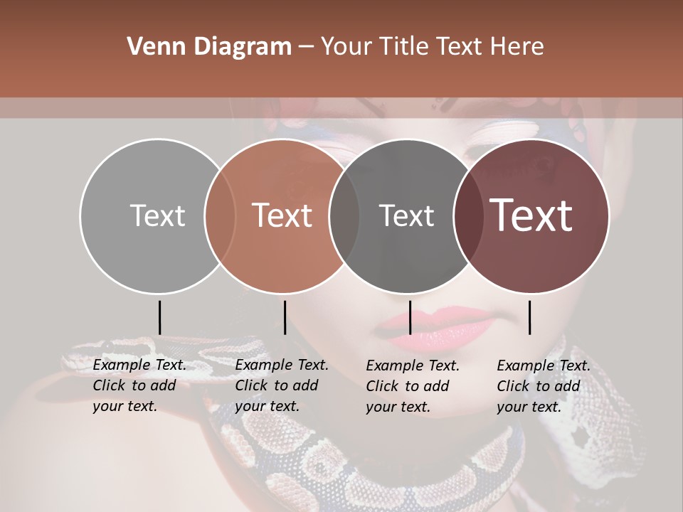 Portrait Expression Snake PowerPoint Template