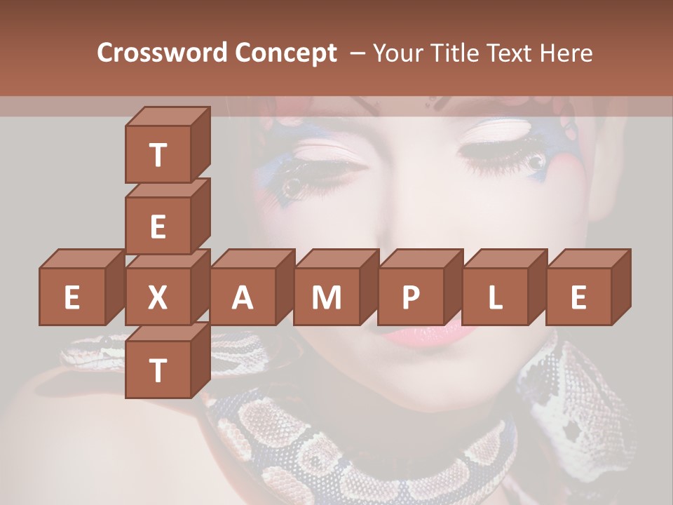 Portrait Expression Snake PowerPoint Template