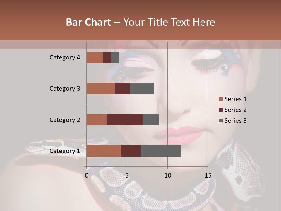 Portrait Expression Snake PowerPoint Template