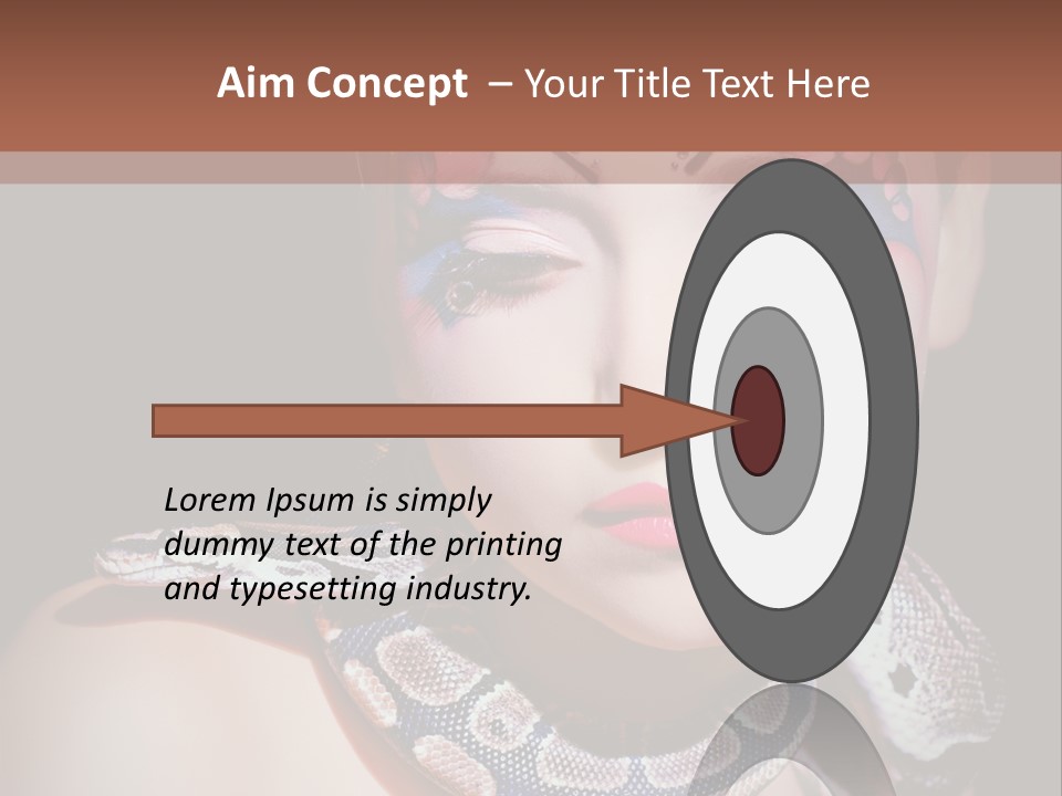 Portrait Expression Snake PowerPoint Template