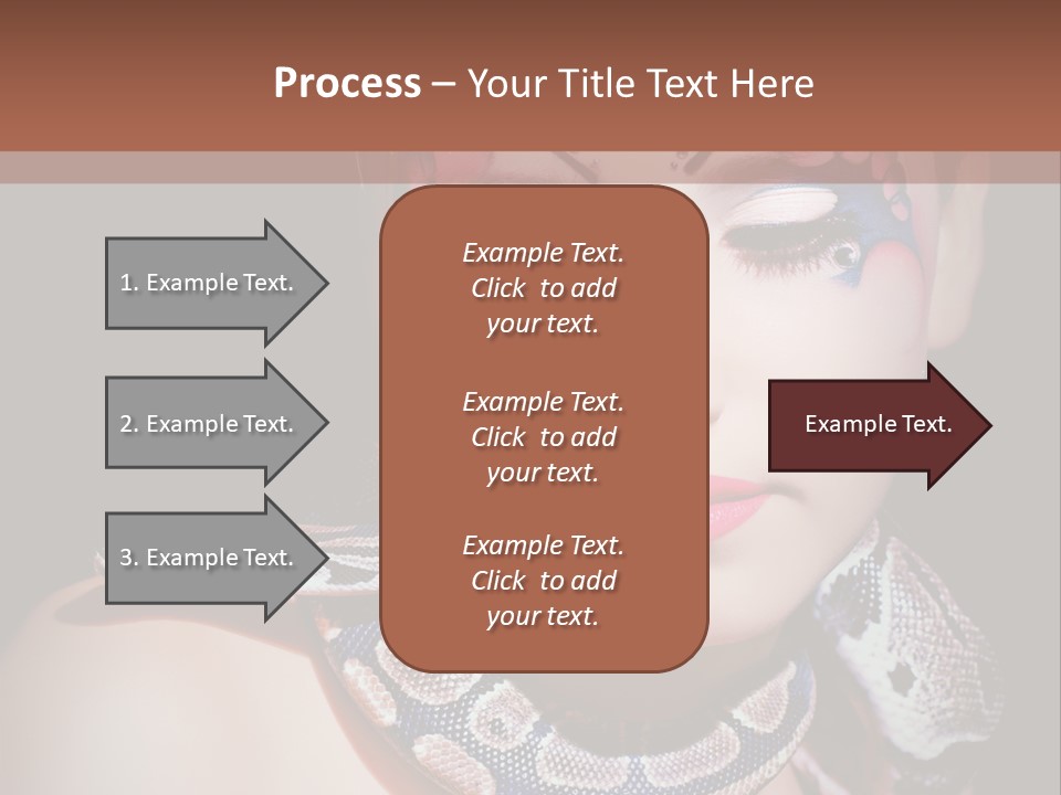 Portrait Expression Snake PowerPoint Template