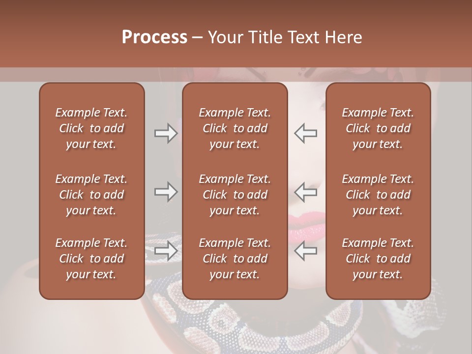 Portrait Expression Snake PowerPoint Template