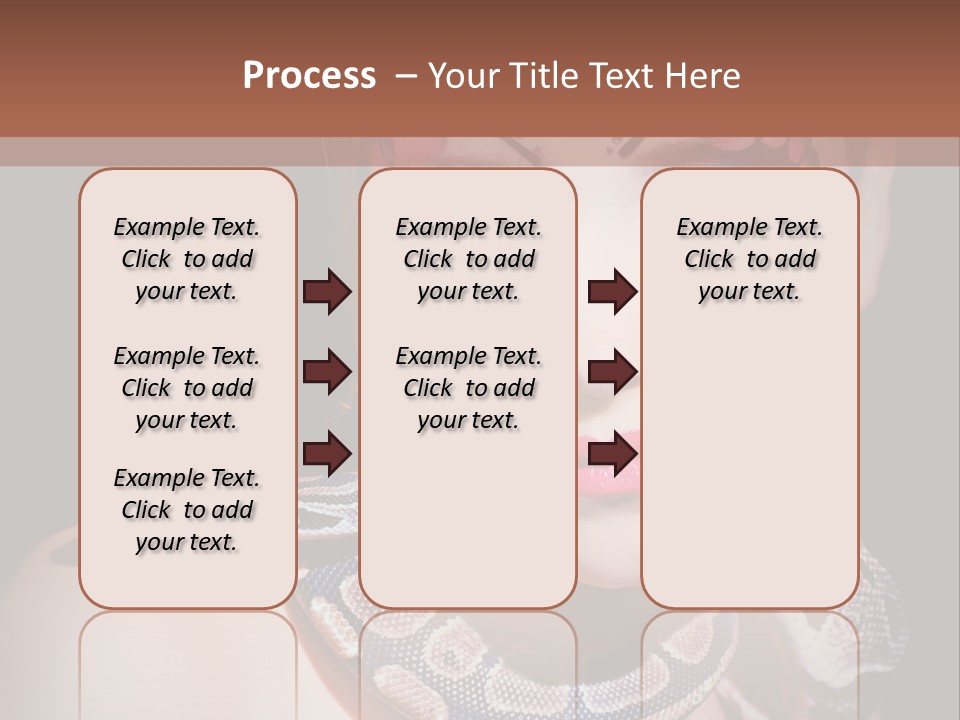 Portrait Expression Snake PowerPoint Template