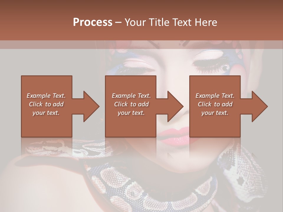 Portrait Expression Snake PowerPoint Template