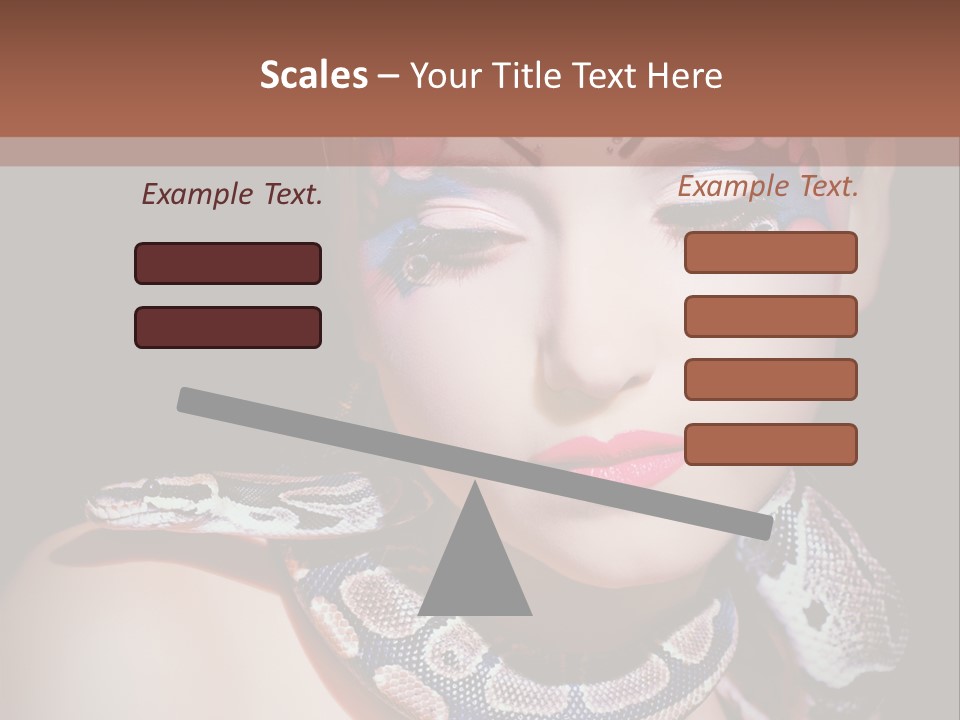 Portrait Expression Snake PowerPoint Template