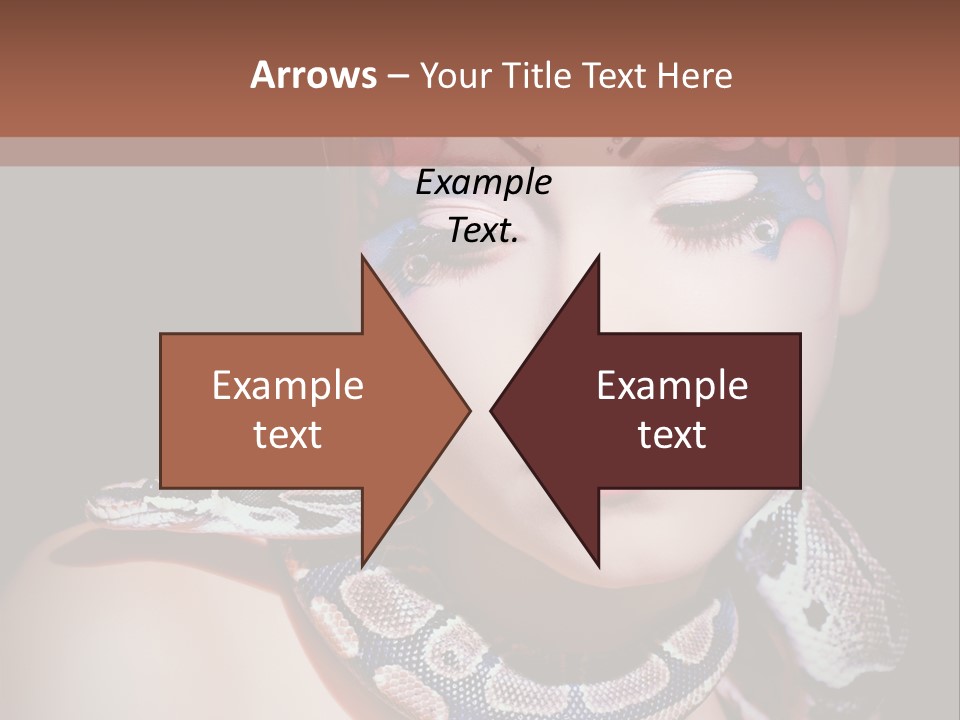 Portrait Expression Snake PowerPoint Template