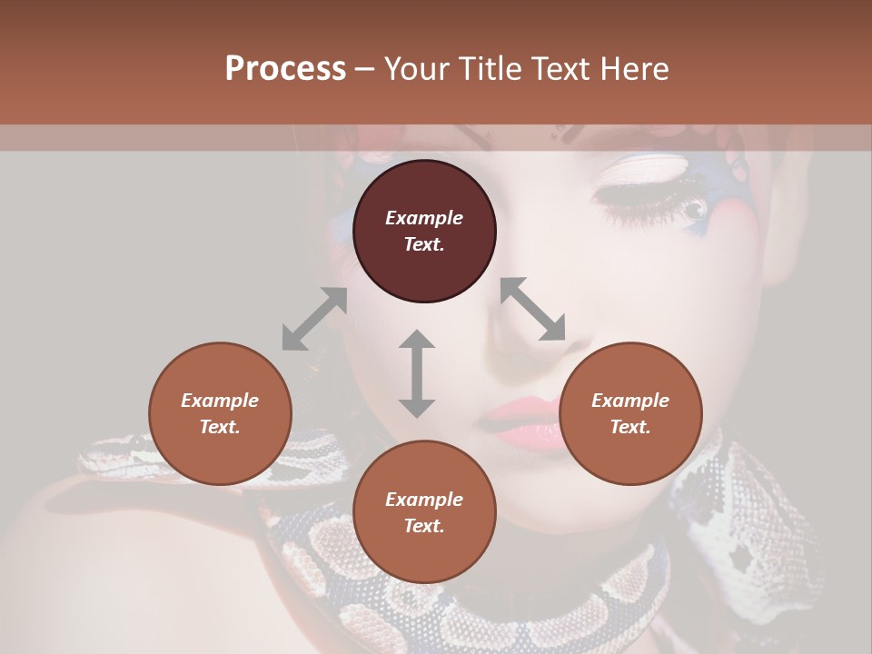 Portrait Expression Snake PowerPoint Template