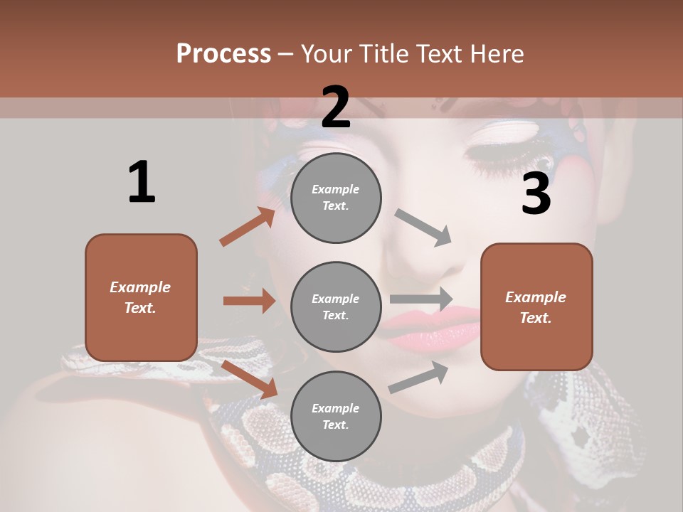 Portrait Expression Snake PowerPoint Template