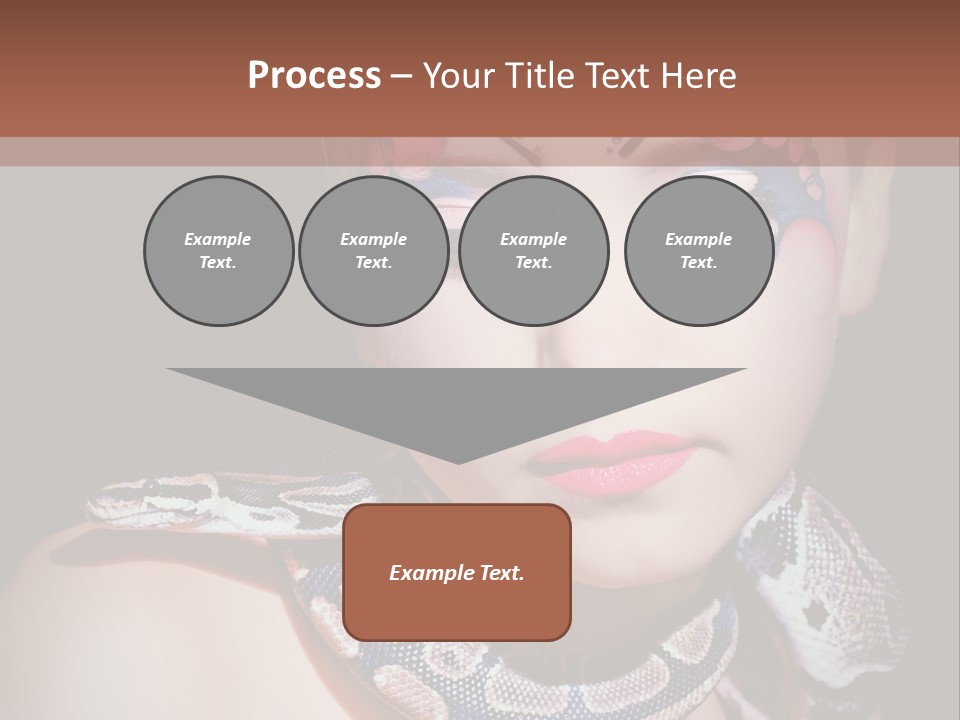 Portrait Expression Snake PowerPoint Template