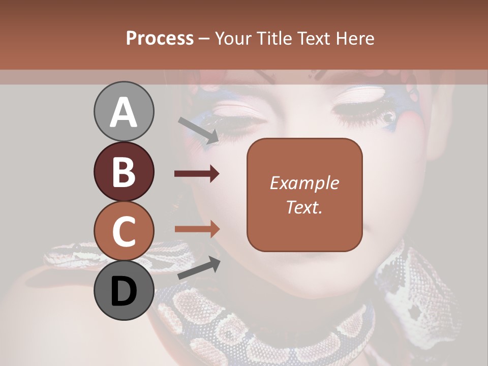 Portrait Expression Snake PowerPoint Template
