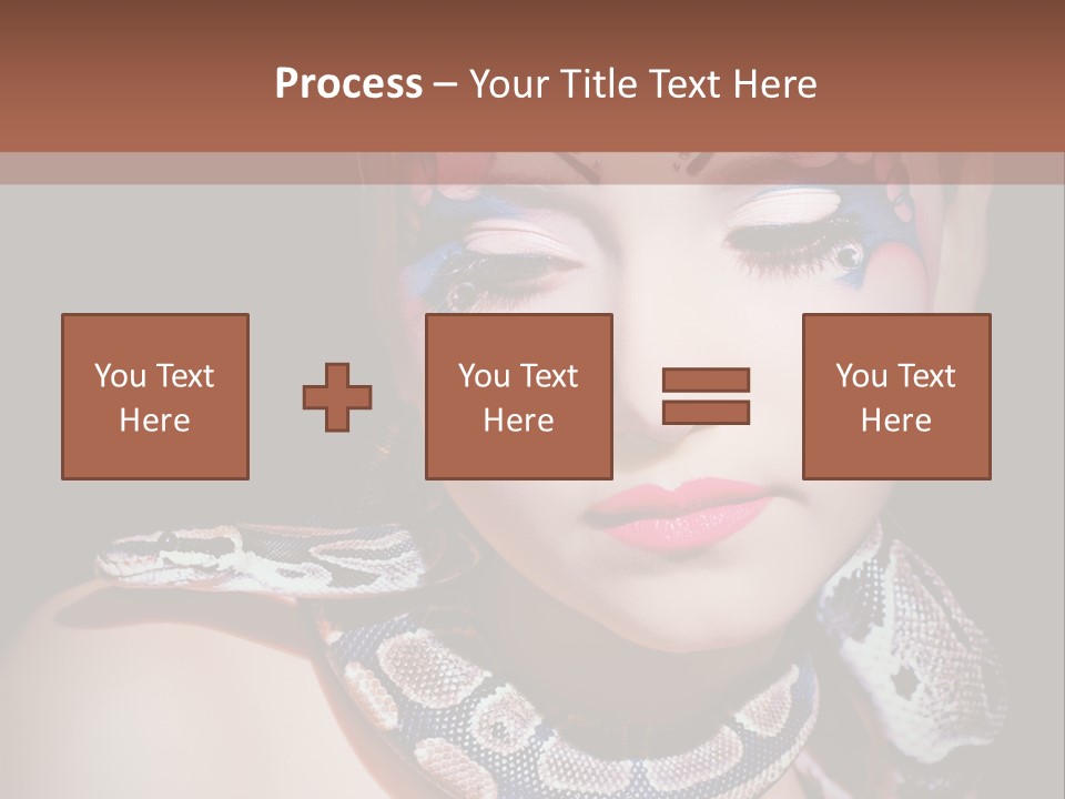 Portrait Expression Snake PowerPoint Template