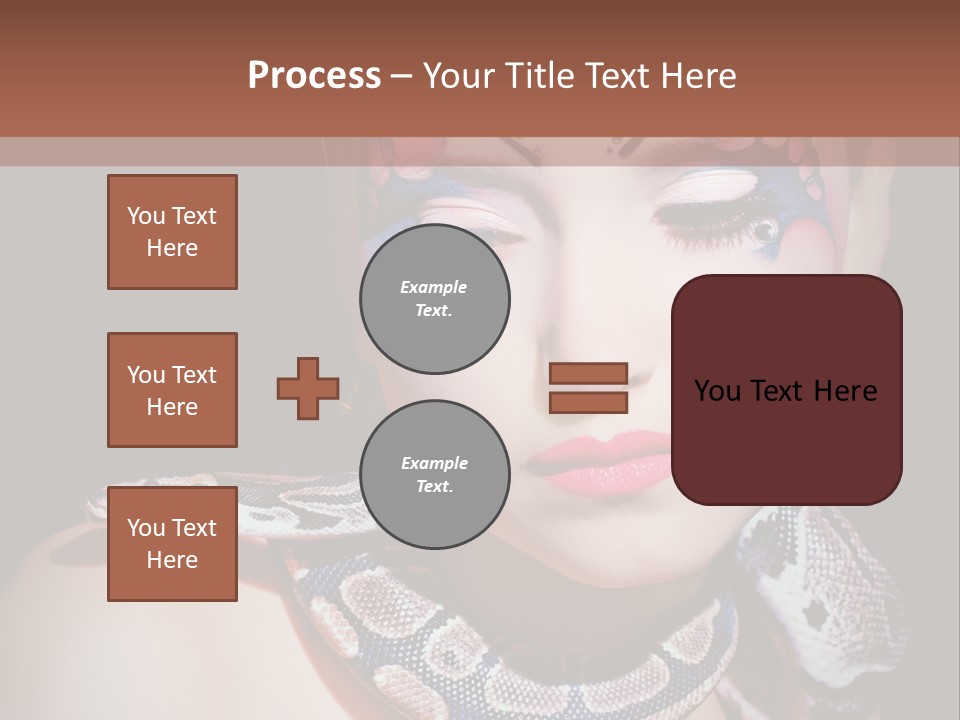 Portrait Expression Snake PowerPoint Template