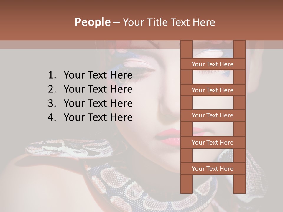 Portrait Expression Snake PowerPoint Template