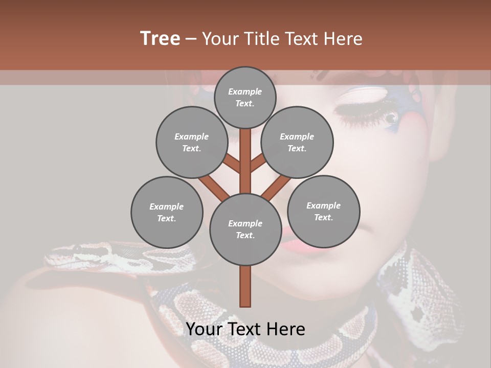 Portrait Expression Snake PowerPoint Template