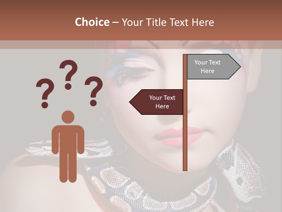 Portrait Expression Snake PowerPoint Template