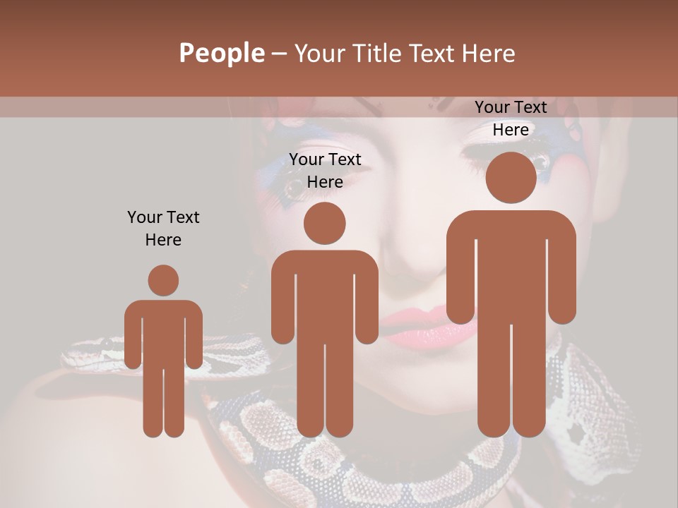 Portrait Expression Snake PowerPoint Template