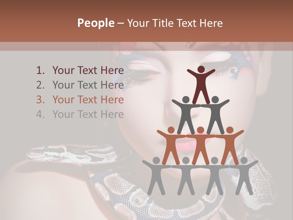 Portrait Expression Snake PowerPoint Template