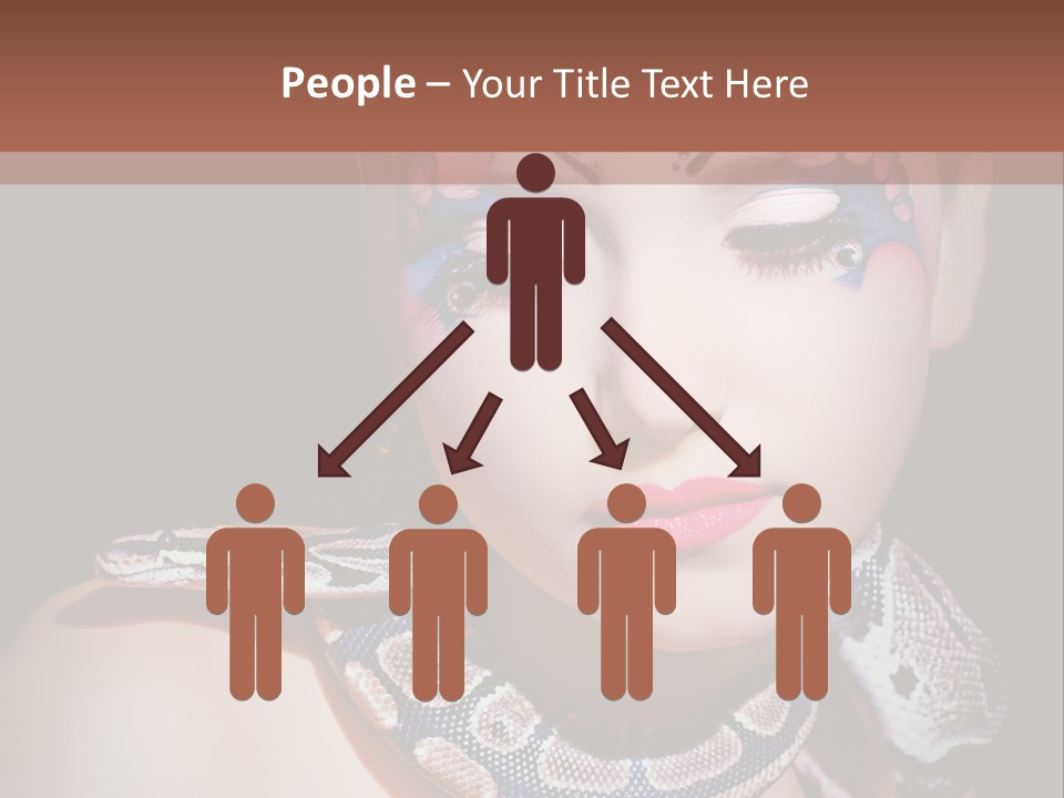 Portrait Expression Snake PowerPoint Template