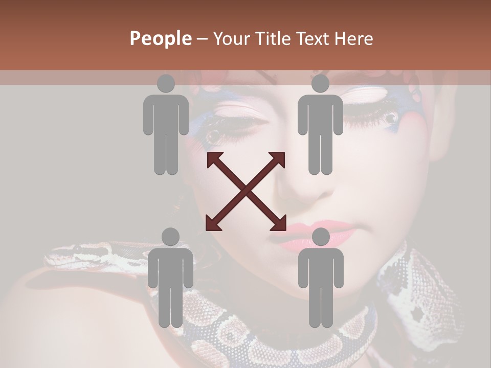 Portrait Expression Snake PowerPoint Template