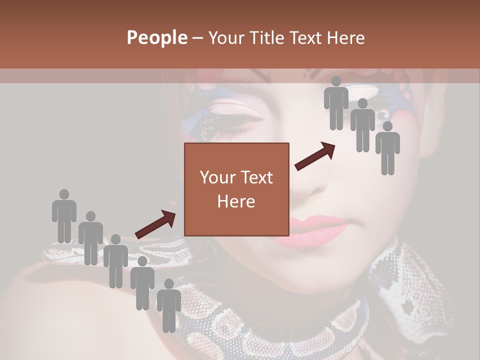 Portrait Expression Snake PowerPoint Template