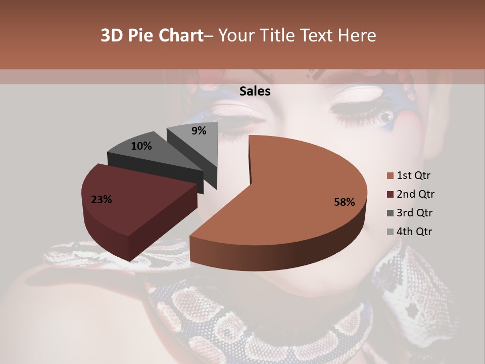 Portrait Expression Snake PowerPoint Template